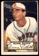1952 Topps #82 Duane Pilllette St. Louis Browns VG (Corner Wear)