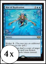 MTG - 4 x Rite of Replication - Tarkir: Dragonstorm - Playset 4x x4