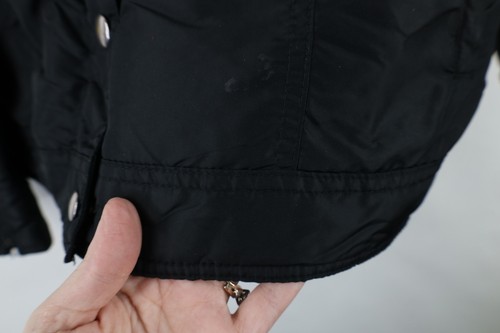 Vintage 90s Y2K Gap Womens Size Small Full Zip Motorcycle Bomber Jacket Black - Picture 7 of 14