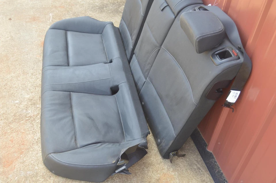 BMW X4 2015-2018 asiento trasero asiento inferior y superior cuero negro montaje OEM Foto 4 de 4