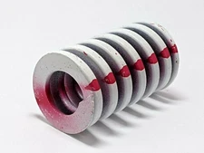 Associated Spring Raymond 205-608 Red/White Die Spring 32mm x 2”, 16mm Rod Dia.