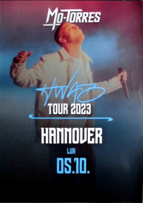 MO-TORRES - 2023 - Live In Concert - HWAP Tour - Poster - Hannover