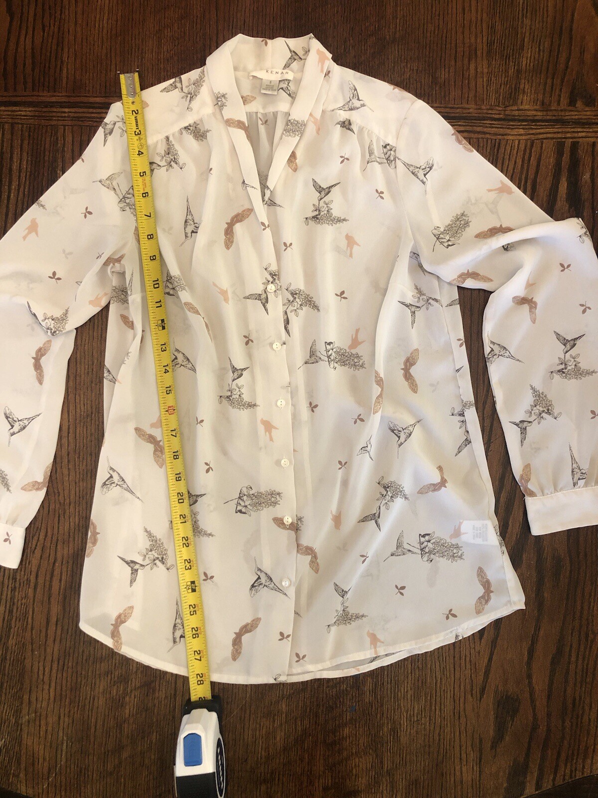 Kenar Bird Pattern Blouse Size Small Business Pro… - image 8