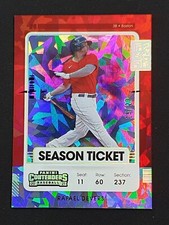 2021 CONTENDERS RAFAEL DEVERS RAFAEL DEVERS SEASON TICKET CRACKED ICE /23 #6 SOX