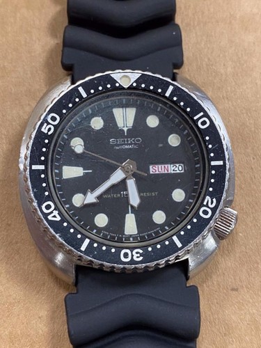 SEIKO 6309-7049 TURTLE DIVE DAY DATE 44mm AUTOMATIC WATCH. - 第 3/8 張圖片