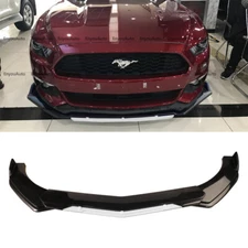 For Ford Mustang Universal Front Bumper Lip Spoiler Splitter Gloss Black White