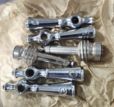 Vintage Wolverine No. 51005 Lever  Sets  Brass with Chrome Finish + Stems 