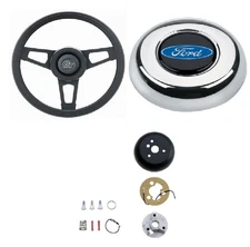Grant Classic Style Wheel & Steering Wheel Installation Kit & Chrome Horn Button