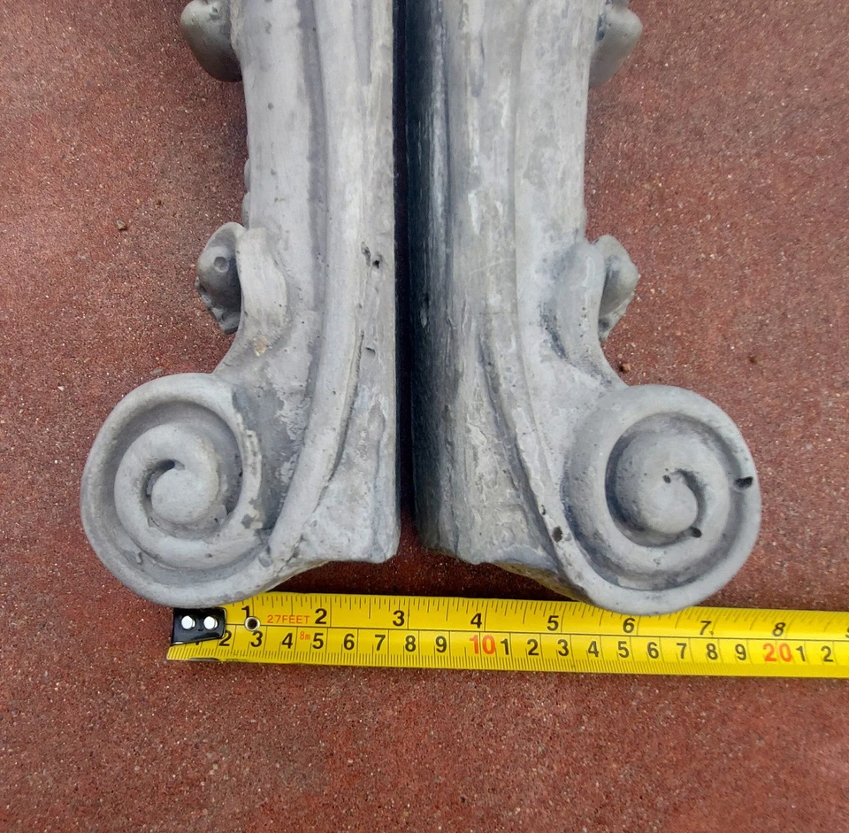 Juego Soporte Antiguo Hormigón León 17" Foto 4 de 4