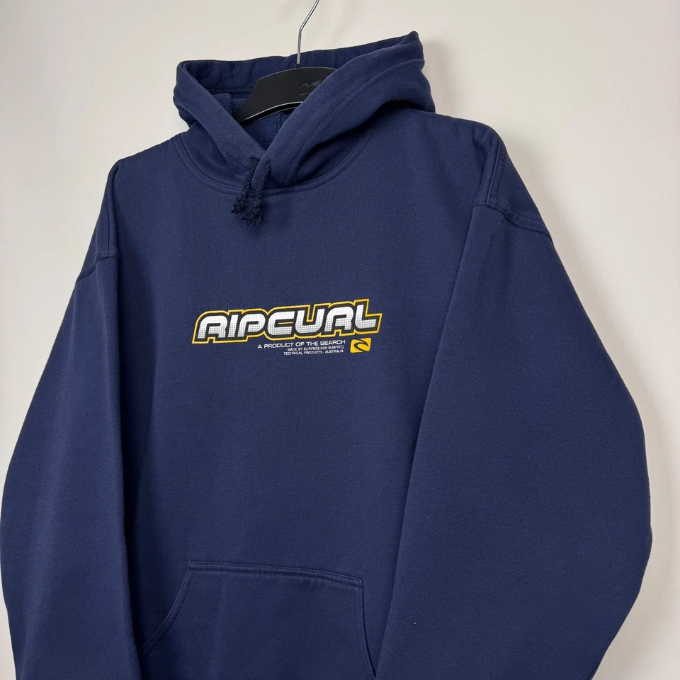RIP CURL AUSTRALIA SURFER HOODIE VINTAGE NAVY BLUE sz L MEN - Image 2 of 4