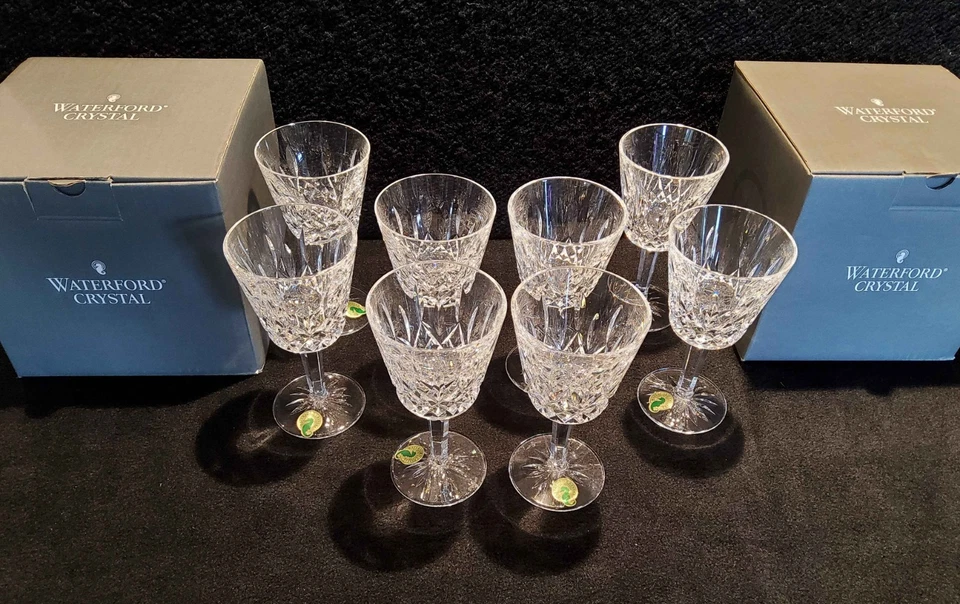 Waterford Crystal Claret Glasses (8) Lismore Design - image 2 of 4