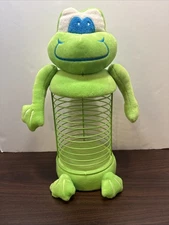 90’s Plush Frog CD/DVD holder 17" tall 12 Disk Capacity Vintage