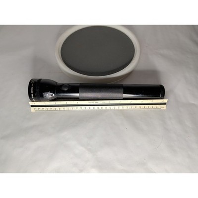 Vintage MAG-LITE LARGE 3 D Cell MAGLITE 12'' Black Flashlight TESTED WORKING