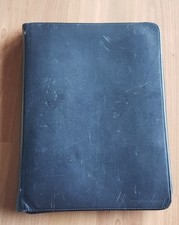 Organizer Zip A5 "Porsche Design" Leder Timesystem Reißverschluss Schwarz