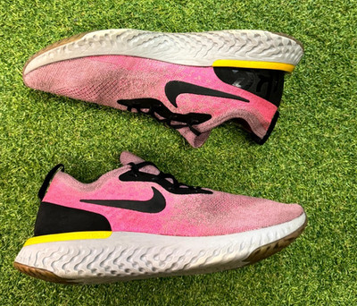 Nike Epic React Flyknit AQ0067-500 Mens 10 Running Shoes Plum Dust Black Sneaker