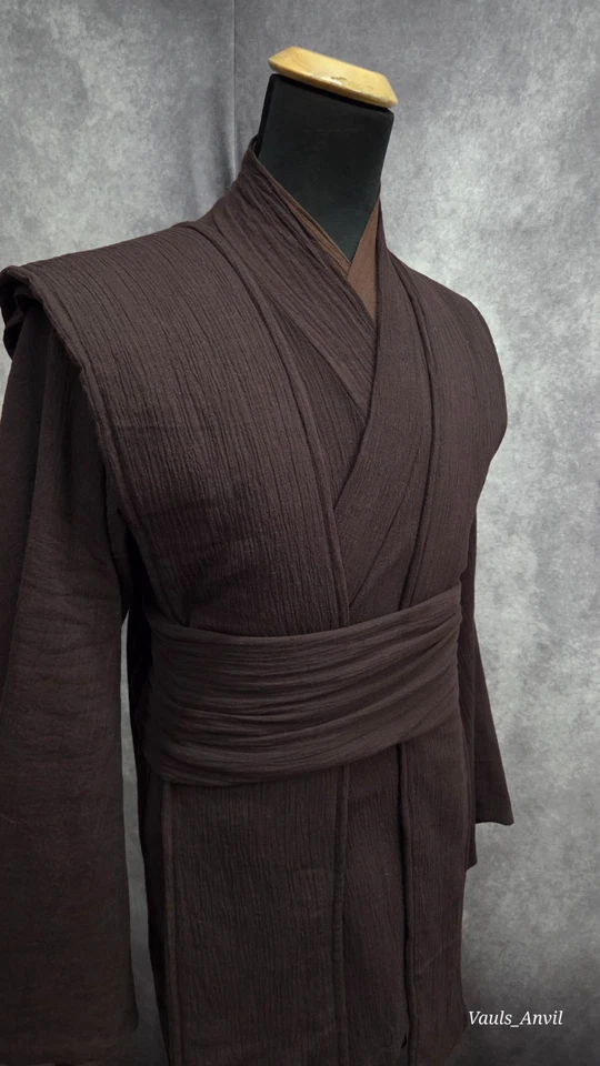 Star Wars Jedi Sith TABARDOS DE TELA Algodón Gasa Arrugada Hecho a Mano Precuela Secuela Foto 4 de 4
