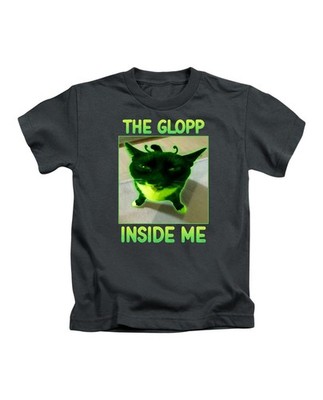 The Glopp Inside Of Me Erwachsene T-Shirt Lustig Alien Katze Meme Oberteil