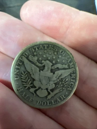 1911 Barber 90% Silver Half Dollar 50c US Coin