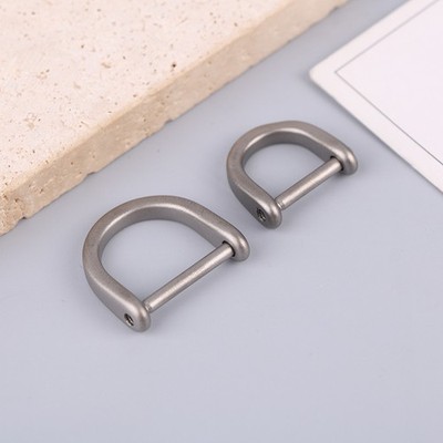 Titanium D Ring Key Shackle Horseshoe Clasp For DIY Leather Key Organizer