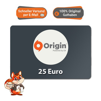 EA Origin 25  Euro Digitaler Gutscheincode Geschenk Guthaben Code per E-Mail