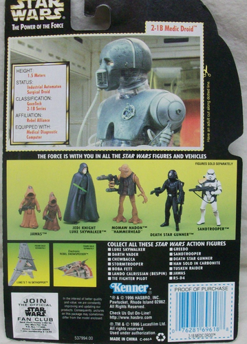 4 MOC Star Wars Figures 3-Princess Leia Collection 1997 & 2-1B Medic Droid 1997 - Picture 9 of 9