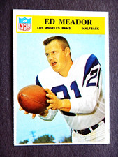 Ed Meador #100 Philadelphia 1966 Football Card (Los Angeles Rams)