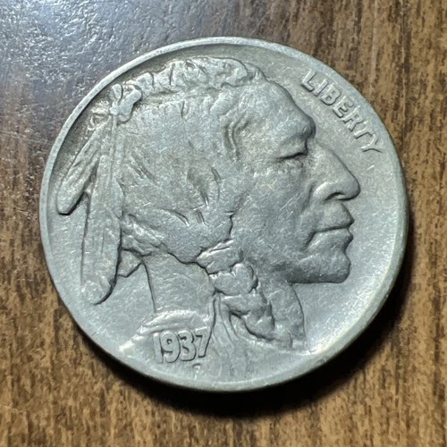 1937-S Buffalo Nickels Actual Nickel good Condition Upgrade Your Collection