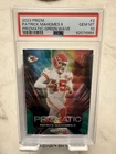 2023 Panini Prizm - Patrick Mahomes II #2 - Prizmatic Insert Green Wave - PSA 10