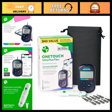 Blood Glucose Monitoring Kit - Meter, Lancing Device Carry Pouch Included
