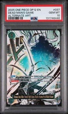 PSA10 DEMON AURA NINE ALTERNATE 鬼気 九刀流 2025 #037 DEMON AURA NINE-SWORD STYLE ASURA BLADES DRAWN DEAD