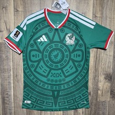 Adidas Mexico National Team Authentic 2026 World Cup Patch On-Field Home Jersey