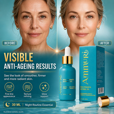 Ammuri Retinol 5% Max Strength Serum 30 ml Nacht-Gesichtsserum Anti-Aging