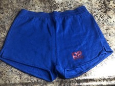 Vintage 80s Jerzees By Russell Athletic Shorts Blue Mens Medium USA DP Fit 50/50
