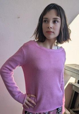 Ralph Lauren Pull Femme Taille S Vintage Coton et viscose Rose - Photo 1/4