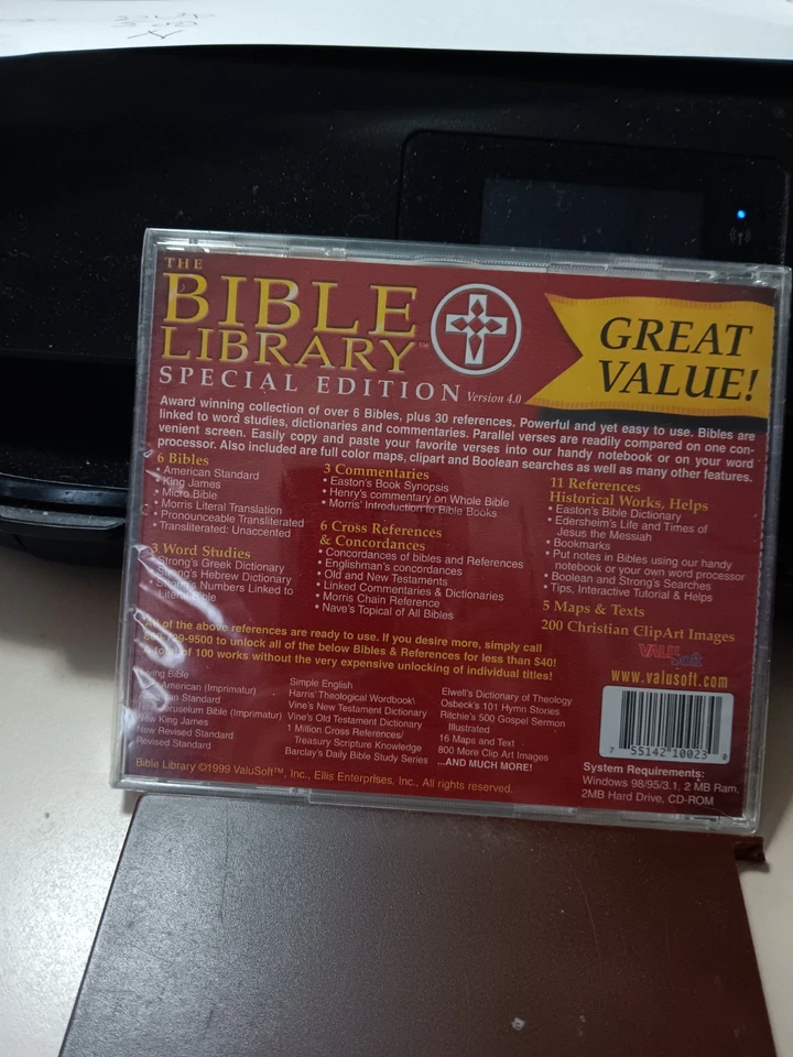 The Bible Library Suite (PC CD-ROM, 2000, ValuSoft) - Image 4 of 4