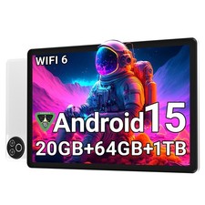 Android 15 Tablet 10 Inch, 20GB RAM 64GB ROM 1TB Expandable, Fast WiFi 6 BT...