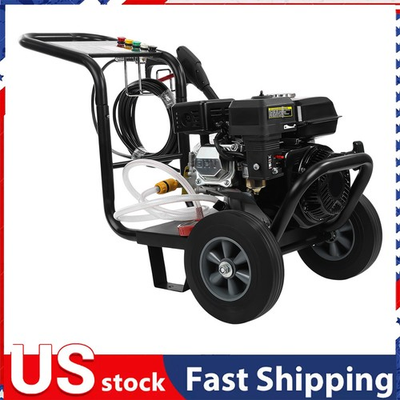 #ad #ad PETROL PRESSURE WASHER 3500PSI Cold Water 212cc 7HP Spray Gun For Cars Fences $254.99