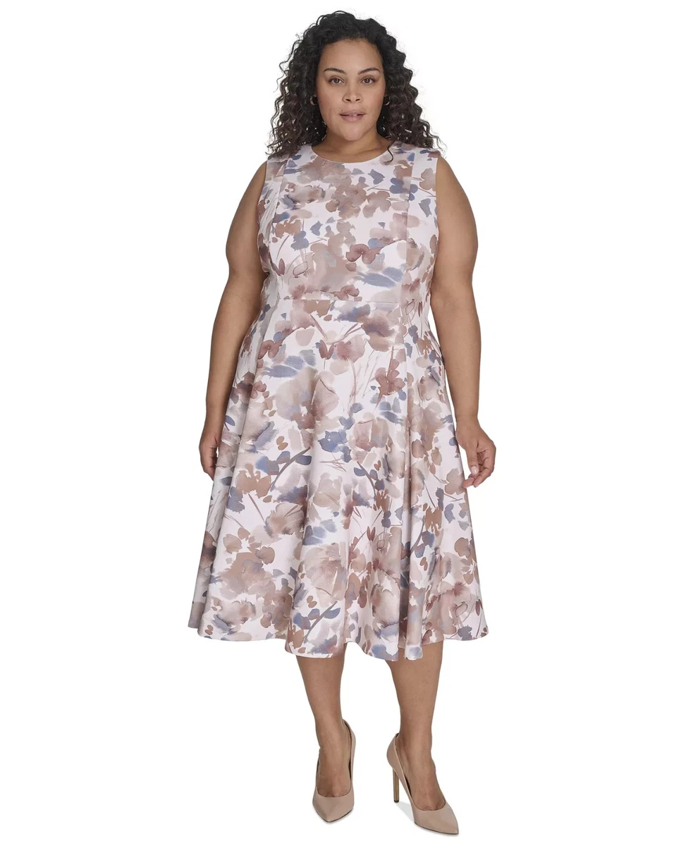 Calvin Klein Formal Floral Plus Size Dresses for Women for sale | eBay