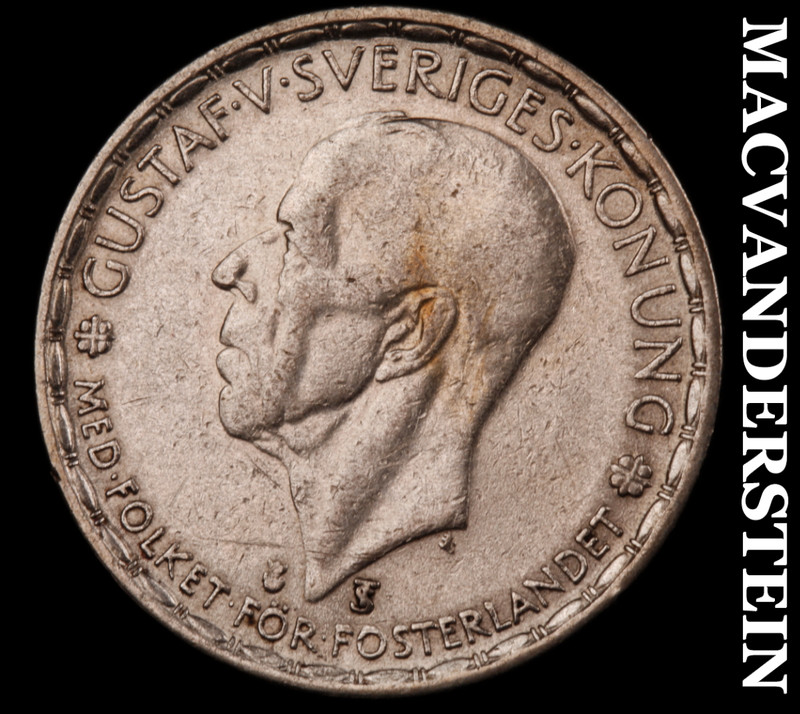 Sweden: 1946-TS One Krona - Scarce  Better Date  No Reserve  #M666