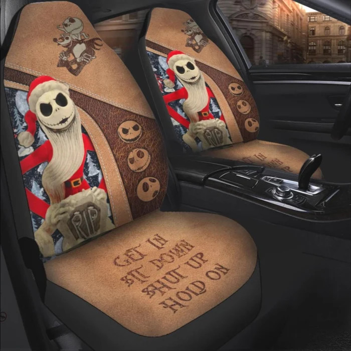 Nightmare Jack Skellington Santa Claus Car Seat Covers (set of 2)