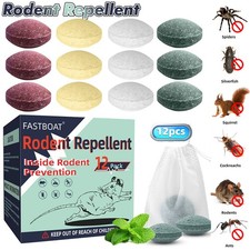 NEW Mouse Rodent Repellent Peppermint Oil Moth Balls Rodents Rats Squirrel Mice