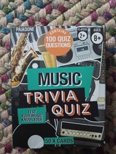 Music Trivia Quiz Game 100 Questions Ages 8 Paladone. Brand New