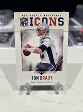 Tom Brady 2005 UPPER DECK NFL ROOKIE MATERIALS ICONS INSERT GOAT HOF MVP TB12
