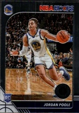 JORDAN POOLE 2019-20 NBA Hoops Premium Stock RC #223- Golden State Warriors
