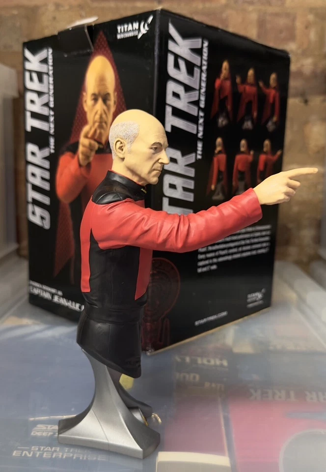 Star Trek The Next Generation Titan bust Captain Picard Patrick Stewart 8” - Immagine 2 di 4