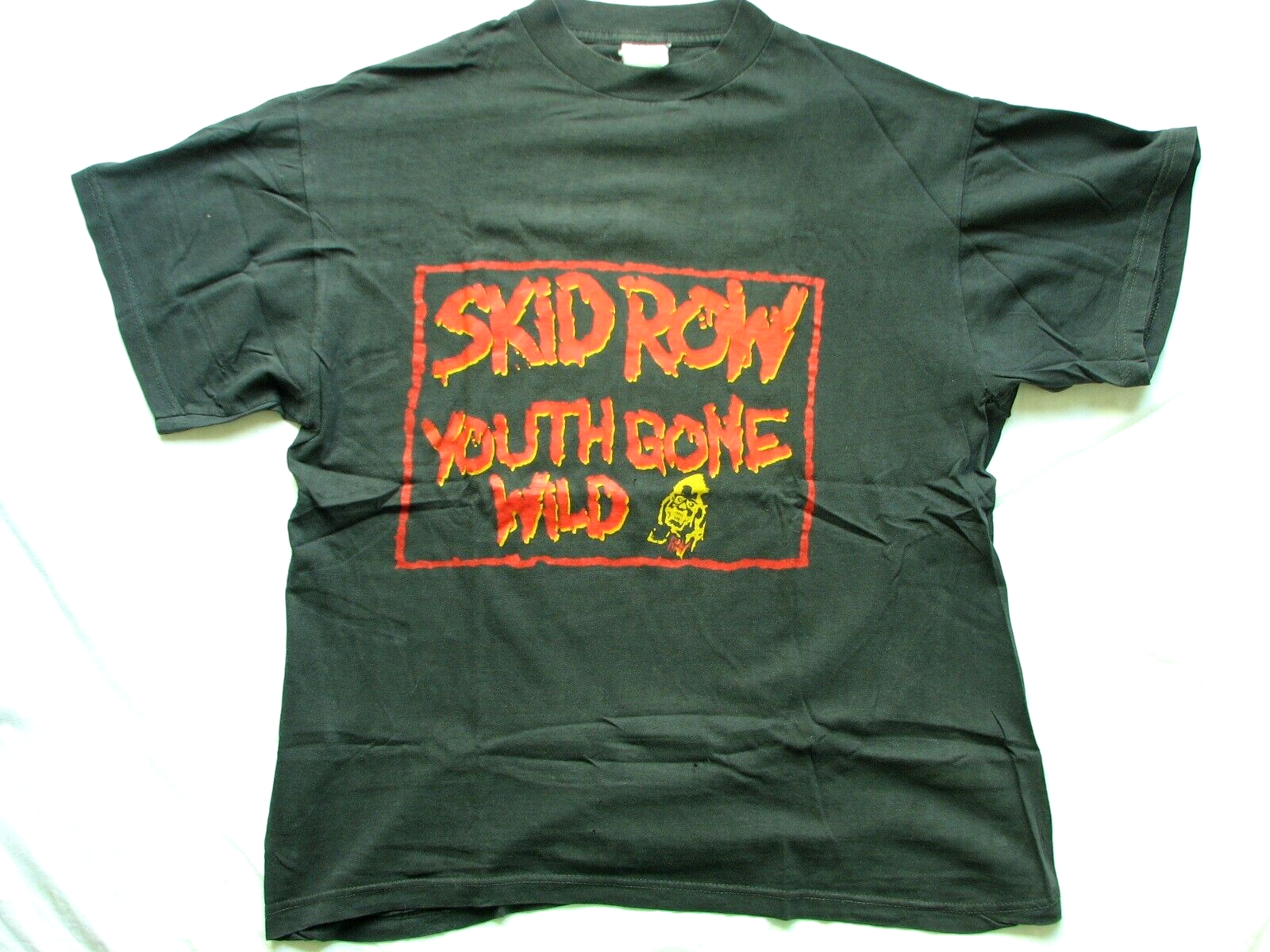 FILA € Skid Row Youth Gone Wild T Shirt Rare Original Vintage 80s 90s Sebastian Bach