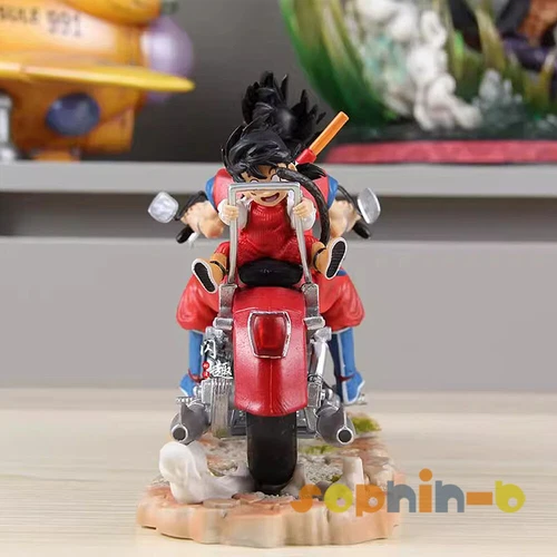 Anime DBZ Son Goku Gohan Motorcycle Bike PVC Model Statue Figure NEW - Picture 16 of 19