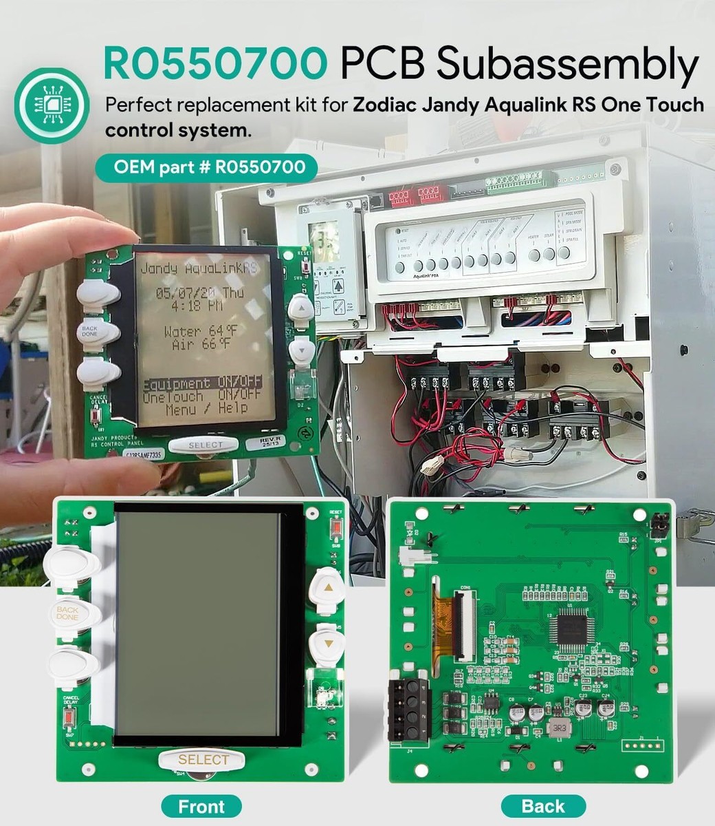 R0550700 PCB Subassembly Service Control Circuit Board for Zodiac