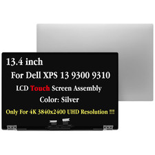 4K FHD 13.4'' For Dell XPS 13 9300 9310 LCD Touch Screen Complete Assembly Hinge