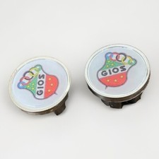 Bicicletta Gios vintage, spine barra da corsa cromate bianche, tappi barra maniglia, Repro